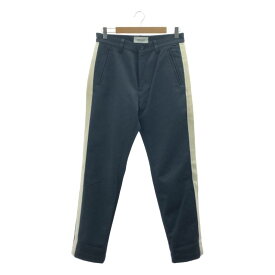 【美品】 AMBUSH / アンブッシュ | ウール サイドライン テーパードパンツ | 1 | ブラック / アイボリー | メンズ