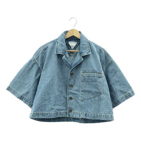 BOTTEGA VENETA / ボッテガヴェネタ | Cropped Denim Shirt デニムシャツ ジャケット | 36 | インディゴブルー | レディース