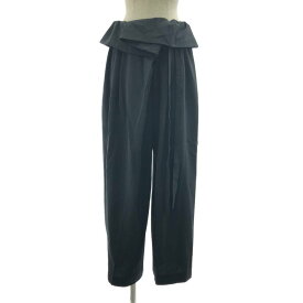 【美品】 LOHEN / ローヘン | 2023AW | オーバーラップパンツ | 38 | ブラック | レディース
