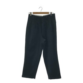 EURO VINTAGE / ユーロヴィンテージ | 推定60s ヴィンテージ 2タック ジャガードパンツ DEPONIRTホック | ブラック | メンズ