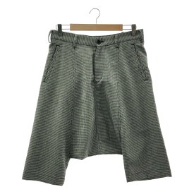 BLACK COMME des GARCONS / ブラックコムデギャルソン | 2010AW / AD2010 | 千鳥柄 ウール サルエルショートパンツ | S | ブラック / ホワイト | メンズ