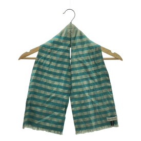 DRIES VAN NOTEN / ドリスヴァンノッテン | チェック フリンジ アスコットタイ | グリーン