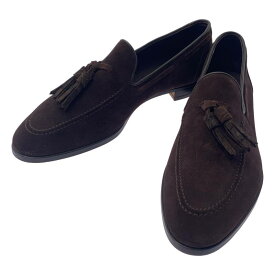 【美品】 SPIGOLA LEGGERA / スピーゴラレッジェーラ | スウェードレザー タッセル スリッポン シューズ | 8 1/2 | ダークブラウン | メンズ
