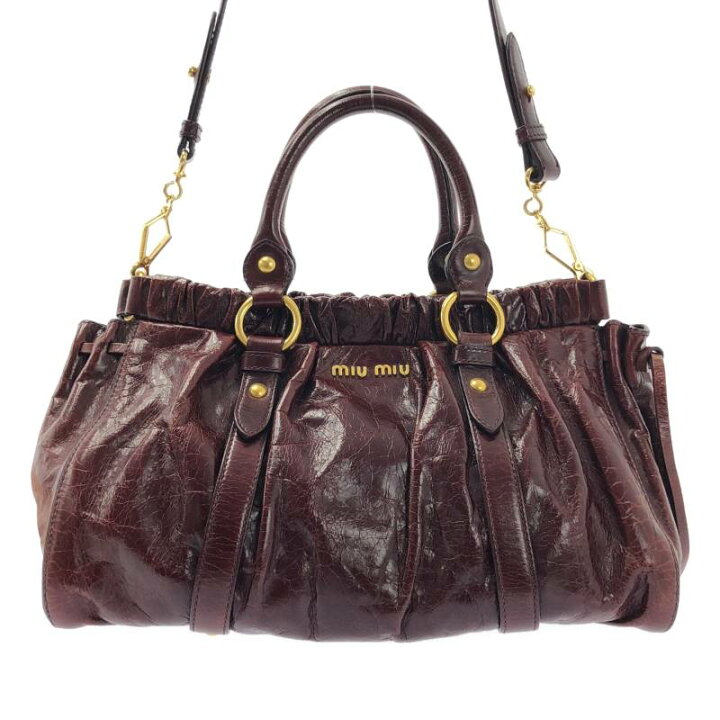 楽天市場】【美品】 miu miu / ミュウミュウ | VITELLO LUX ヴィッテロ 