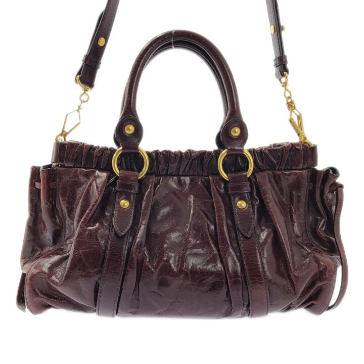 楽天市場】【美品】 miu miu / ミュウミュウ | VITELLO LUX ヴィッテロ 
