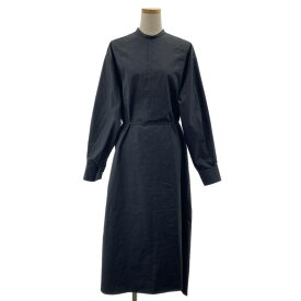HYKE / ハイク | BIB FRONT SHIRT DRESS ビブフロント シャツ ドレス ワンピース | 2 | ブラック | レディース