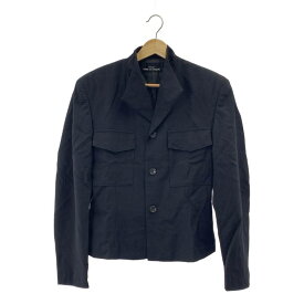 tricot COMME des GARCONS / トリココムデギャルソン | バックアジャスター ダブルフラップポケット シングルジャケット | ブラック | レディース