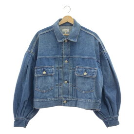HYKE / ハイク | BALLOON SLEEVE DENIM JACKET TYPE2 バルーン スリーブ デニムジャケット | 2 | インディゴ | レディース