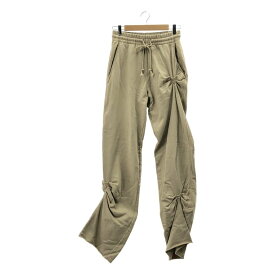 DRIES VAN NOTEN / ドリスヴァンノッテン | ギャザーデザイン スウェットパンツ | S | ベージュ | レディース