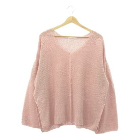 【新品】 Spick and Span / スピックアンドスパン | 2024SS | カノコ編み ペーパーヤーン 2WAY ルーズニット | F | ピンク | レディース