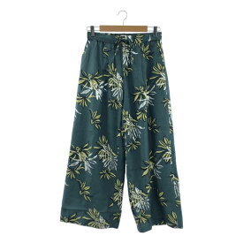 DELIY / デリー | 2024SS | BOICE FROM BAYCREW'S / MARGUERITE PRINT FOIL WIDEPANTS プリント ワイドパンツ | F | グリーン/イエロー/シルバー | レディース