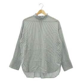 Spick and Span / スピックアンドスパン | 2023SS | フリルカラーストライプシャツ | F | ホワイト / ネイビー | レディース