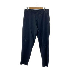 YOHJI YAMAMOTO POUR HOMME / ヨウジヤマモトプールオム | 2018AW | ニーデザイン ストレッチウール テーパードパンツ | 2 | ブラック | メンズ