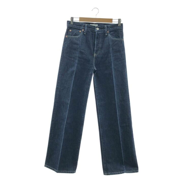 楽天市場】ebure / エブール | ウォッシュドデニム ワイド ストレート  