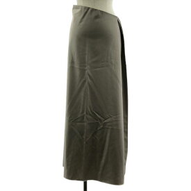 【美品】 GABRIELA COLL GARMENTS / ガブリエラコールガーメンツ | Series No.4 Loro Piana wool / カットオフ ロングスカート | 1 | グレージュ | レディース