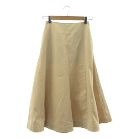 【美品】 JIL SANDER / ジルサンダー | コットン フレア ロングスカート | 30 | カーキ | レディース