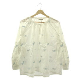 mina perhonen / ミナペルホネン | choucho コットン ギャザー ブラウス | 36 | ホワイト | レディース