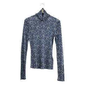 Rodebjer / ロデビエ | MARIAN SWIRL TOPS 総柄 ビスコース ハイネック カットソー | XS | ネイビー | レディース