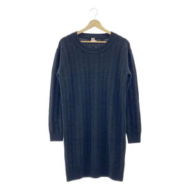【新品】 HERMES / エルメス | ウール Hロゴ ジャガード ニットワンピース | 36 | ブラック | レディース