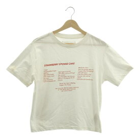 Plage / プラージュ | JANE SMITH / ジェーンスミス 別注 GIRL STRAWBERRY SHORTCAKE プリントTシャツ | ONE | ホワイト | レディース