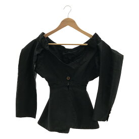 COMME des GARCONS COMME des GARCONS / コムコム | 2019AW | ポリエステル縮絨 ビッグカラー ボレロ ショートジャケット | S | ブラック | レディース