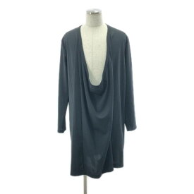 【美品】 COMME des GARCONS HOMME PLUS / コムデギャルソンオムプリュス | 2022AW | ノマド期 / ドレープ ポリエステル ロング カットソー | L | ブラック | メンズ