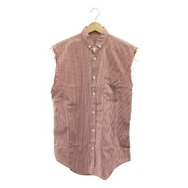 Dior homme / ディオールオム | 2006SS | エディ期 ギンガムチェック ノースリーブ シャツ | 39 | レッド / ホワイト | メンズ