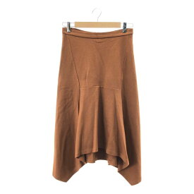 Drawer / ドゥロワー | ウール ヘム スカート | 36 | ブラウン | レディース