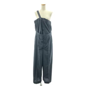 【美品】 noir kei ninomiya / ノワールケイニノミヤ | 2025SS | Wウエスト ウール オールインワン | S | ブラック | レディース