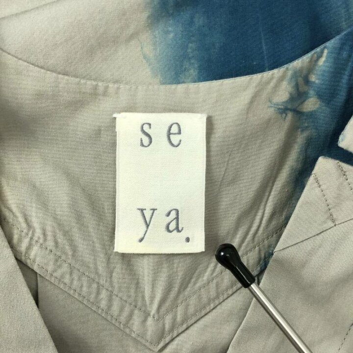 楽天市場】seya. / セヤ | DRESS HAND DYED コットン シルク シャツ  
