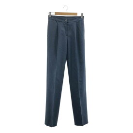 【新品】 DRIES VAN NOTEN / ドリスヴァンノッテン | ウール スラックスパンツ | 34 | ネイビー | レディース