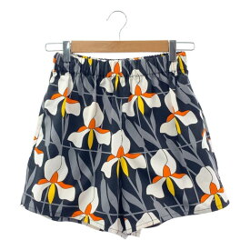【美品】 PRADA / プラダ | 2020SS | コットン 総柄 ドローストリング ウエストゴム イージー ショートパンツ ショーツ | 38 | マルチカラー | レディース