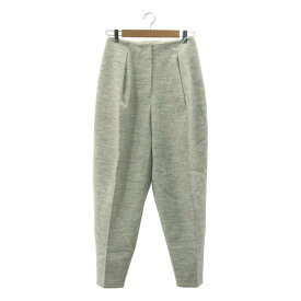 ETRE TOKYO / エトレトウキョウ | メルトン ジャージー タックパンツ | S | グレー | レディース