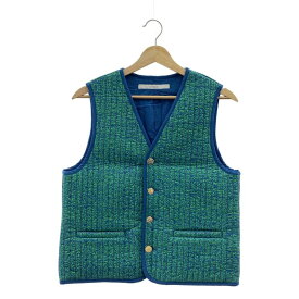 【新品】 Framework / フレームワーク | 2023SS | キルト プリント ベスト | F | ブルー / グリーン | レディース