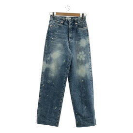 TANAKA / タナカ | THE JEAN TROUSERS / ペンキ加工 セルビッチ デニムパンツ | 25 | インディゴ | レディース