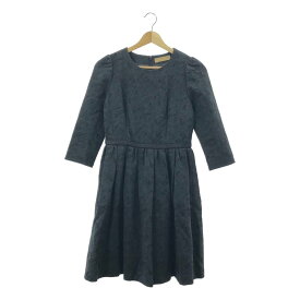 leur logette / ルールロジェット | レーヨンコットン ジャガード ワンピース | 0 | ブラック | レディース