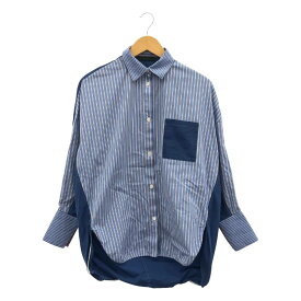 IKUFURUDATE / イクフルダテ | ストライプ オーバー シャツ ブラウス | 34 | ブルー | レディース