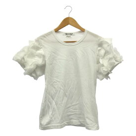 COMME des GARCONS COMME des GARCONS / コムコム | 2018AW | フリル装飾スリーブ クルーネック Tシャツ カットソー | S | ホワイト | レディース