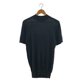 TARV / ターヴ | シルク カシミヤ リブ ハイネック サマー ニット セーター | 4 | ダークネイビー | レディース