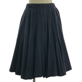 【美品】 Yohji Yamamoto FEMME / ヨウジヤマモトファム | 2002AW | ドローストリング プリーツ ボリューム ラップ 巻きスカート | 2 | ネイビー | レディース