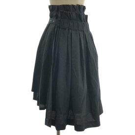 noir kei ninomiya / ノワールケイニノミヤ | 2018SS | ウール ギャザー レイヤード スカート | XS | ブラック | レディース