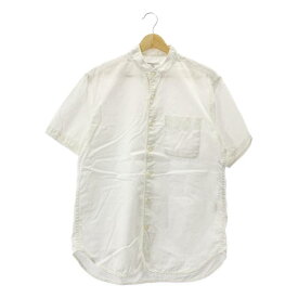 Engineered Garments / エンジニアドガーメンツ | スタンドカラー コットンリネン シャツ | S | ホワイト | メンズ