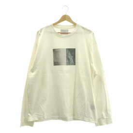 stein / シュタイン | OVERSIZED LONG SLEEVE TEE / オーバーサイズ プリント カットソー | S | ホワイト | メンズ