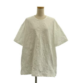 【美品】 JUNYA WATANABE COMME des GARCONS / ジュンヤワタナベ | 2020SS | ワッシャー加工クルーネック オーバー Tシャツ カットソー | M | ホワイト | レディース