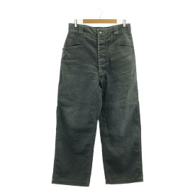 【美品】 A.PRESSE / アプレッセ | 2025SS | Vintage Black Linen Trousers / リネン ワイド トラウザーズ パンツ | 3 | black | メンズ