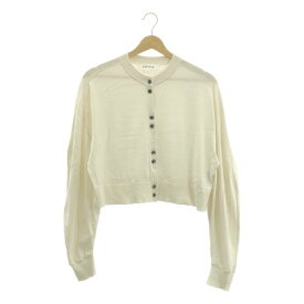 【美品】 ENFOLD / エンフォルド | 2025AW | ROUND CARDIGAN シルク コットン ラウンドカーディガン | 38 | ホワイト | レディース