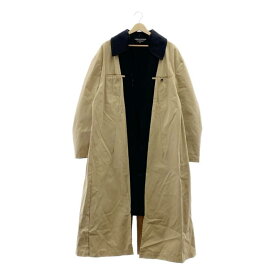 【美品】 COMME des GARCONS HOMME PLUS / コムデギャルソンオムプリュス | 2021AW | ウール ポリエステル 裁断 リバーシブル コート | S | ブラック / ベージュ | メンズ