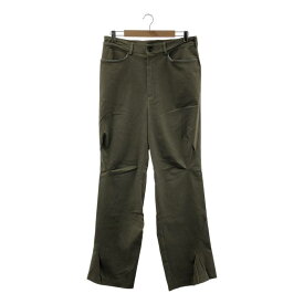 【新品】 Kiko Kostadinov / キココスタディノフ | 2024AW | OHNE K-DART TROUSER ポリエステル ウール 立体裁断 フレア トラウザー パンツ | 48 | BRASS GREEN / ブラスグリーン | メンズ