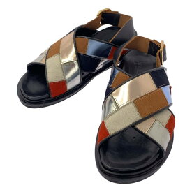 MARNI / マルニ | Murti ハラコ レザー フスベット サンダル | 36 1/2 | マルチカラー | レディース