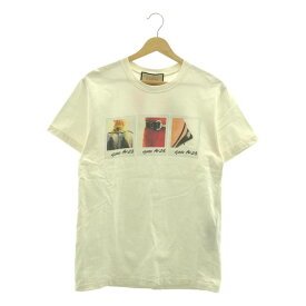 GUCCI / グッチ | 2023AW | 両面 プリント Tシャツ カットソー | XXS | ホワイト | レディース